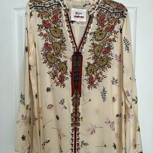 Johnny Was embroidered tunic,L